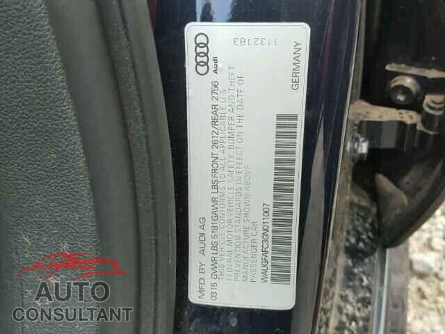 AUDI A6 2016 - WAUGFAFC3GN011007