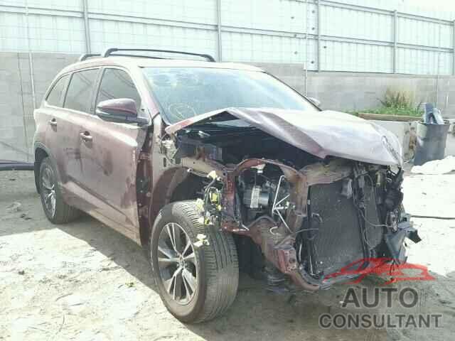 TOYOTA HIGHLANDER 2016 - 5TDJKRFH9GS232894