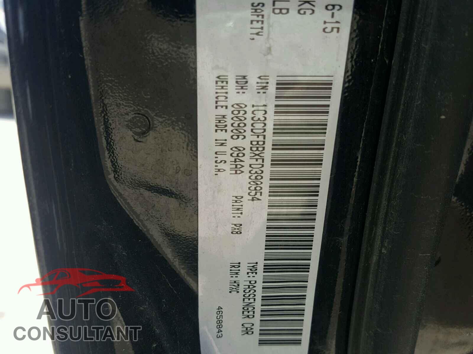 DODGE DART 2015 - 1C3CDFBBXFD390954