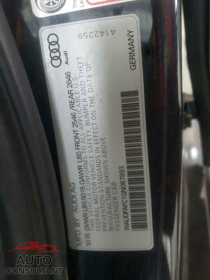 AUDI A6 2016 - WAUDFAFC1GN087893