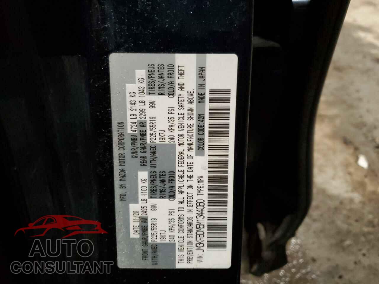 MAZDA CX-5 2021 - JM3KFBDM5M1344060