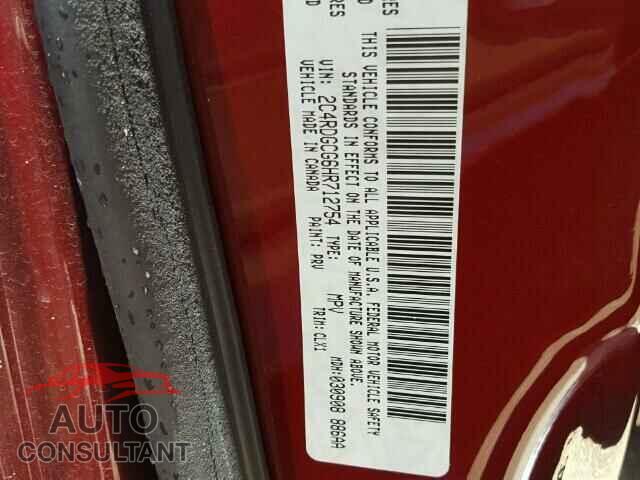 DODGE CARAVAN 2017 - 2C4RDGCG6HR712754