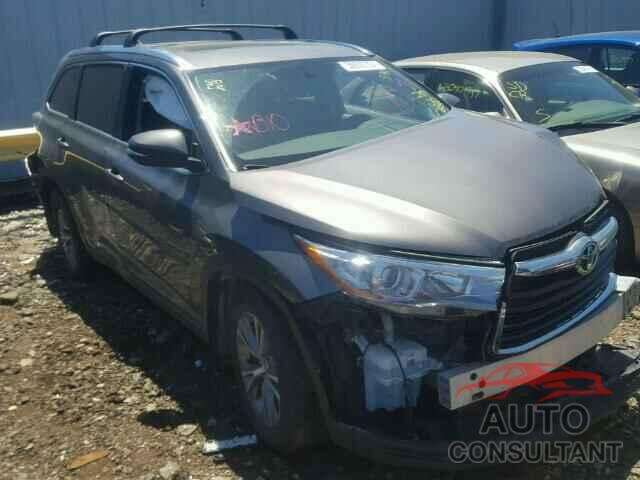 TOYOTA HIGHLANDER 2015 - 5TDJKRFH7FS123378