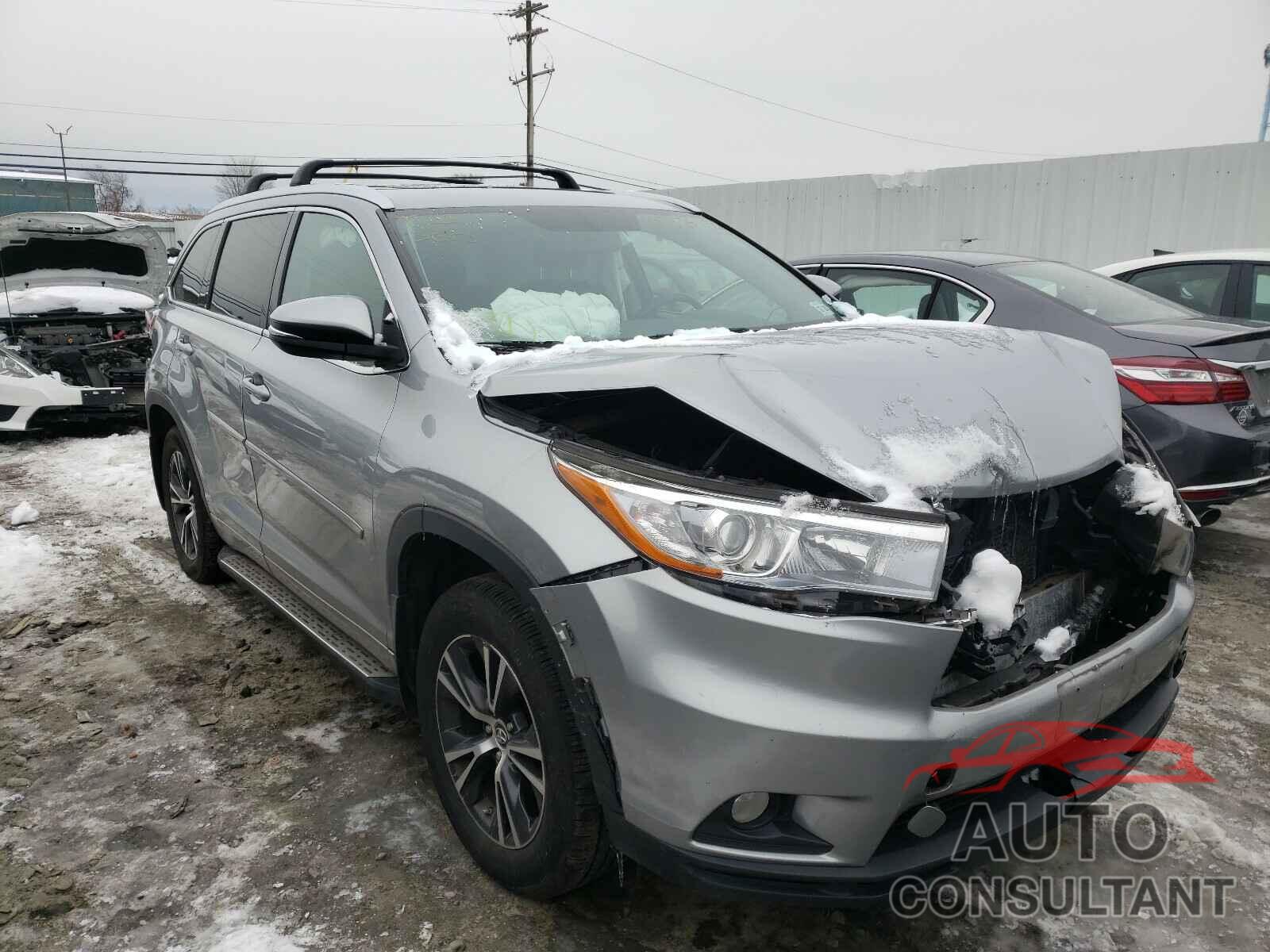 TOYOTA HIGHLANDER 2016 - 5TDJKRFH3GS287440