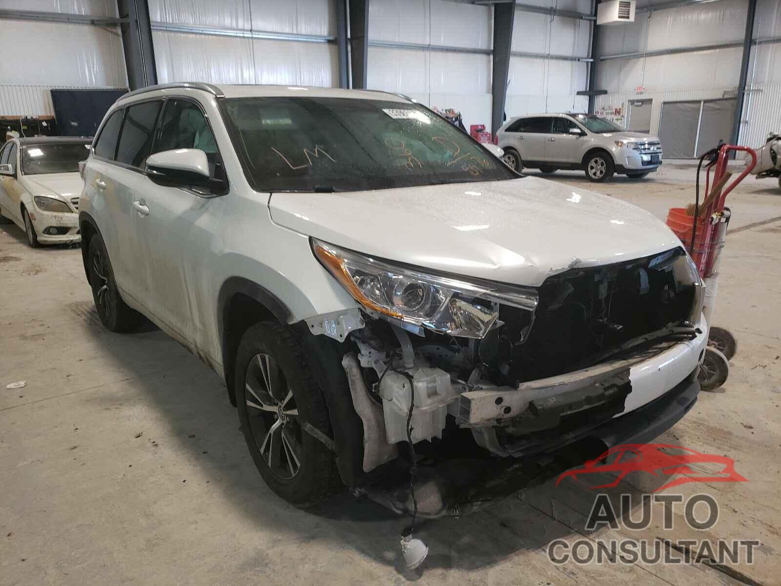 TOYOTA HIGHLANDER 2016 - 5TDJKRFH8GS345476