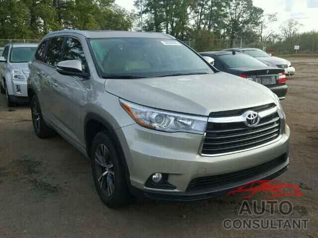 TOYOTA HIGHLANDER 2016 - 5TDKKRFH8GS146738