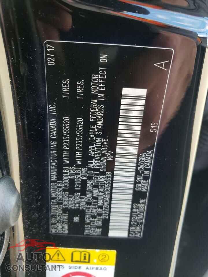 LEXUS RX350 2017 - 2T2ZZMCA6HC055638