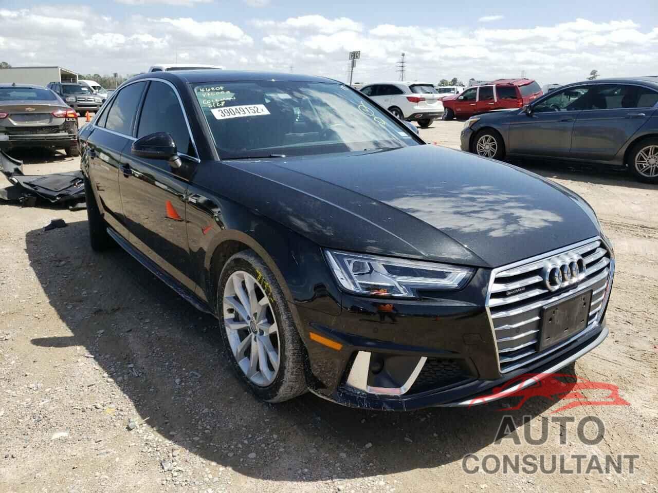 AUDI A4 2019 - WAUENAF42KN019661