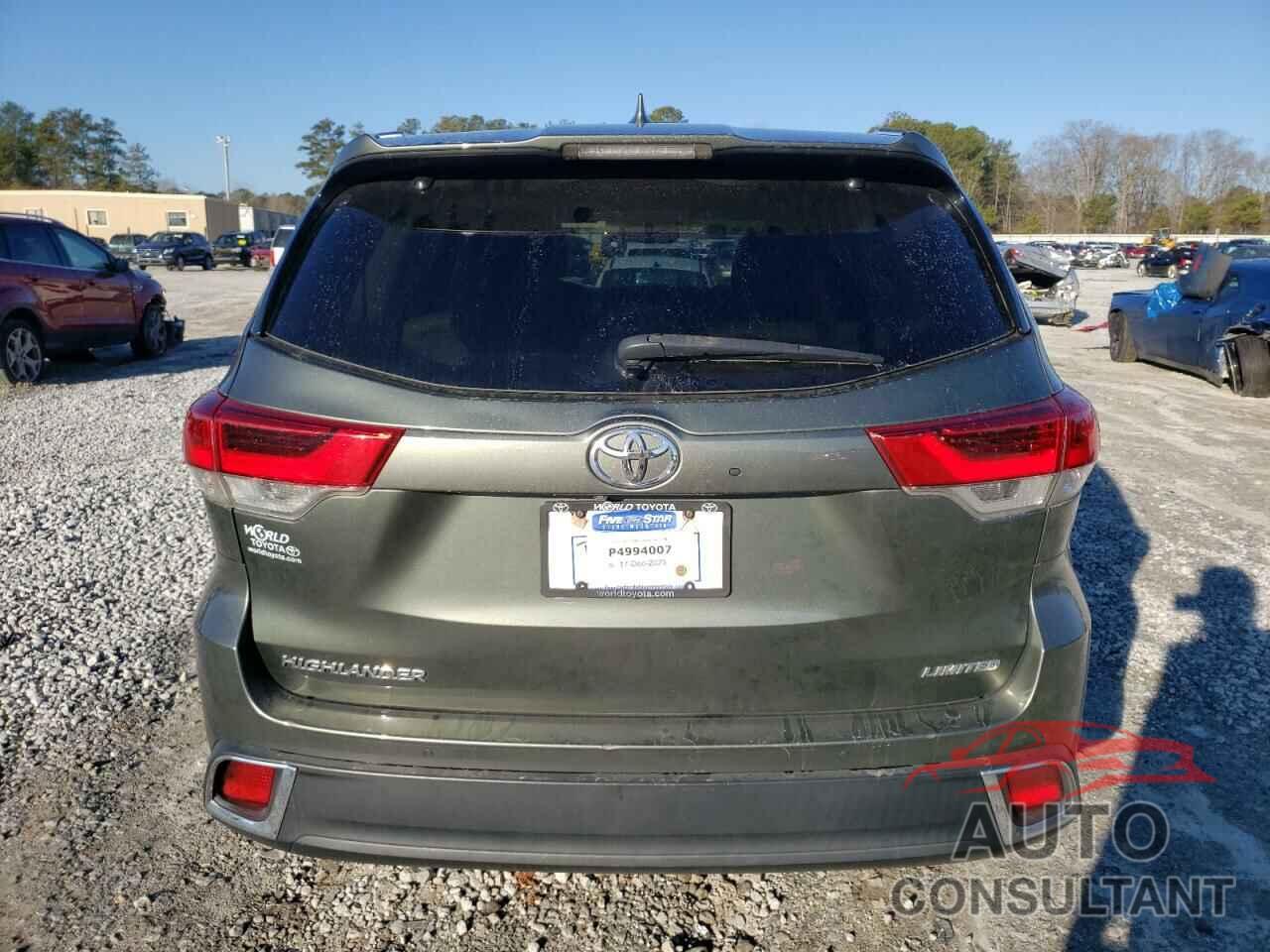 TOYOTA HIGHLANDER 2019 - 5TDYZRFH6KS312365