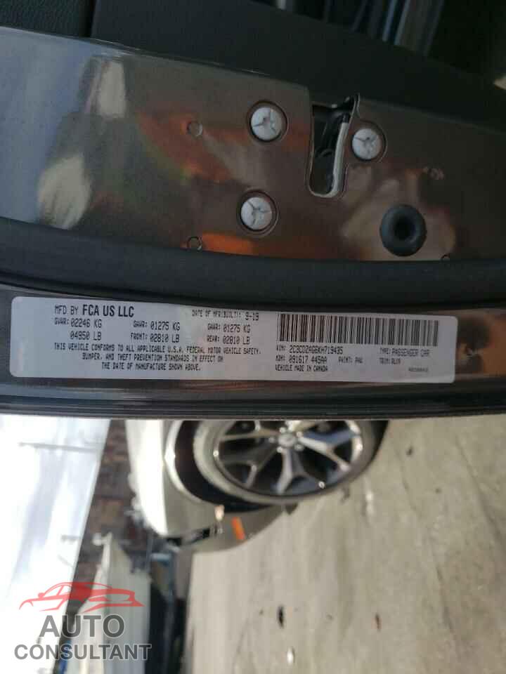 DODGE CHALLENGER 2019 - 2C3CDZAG6KH719435