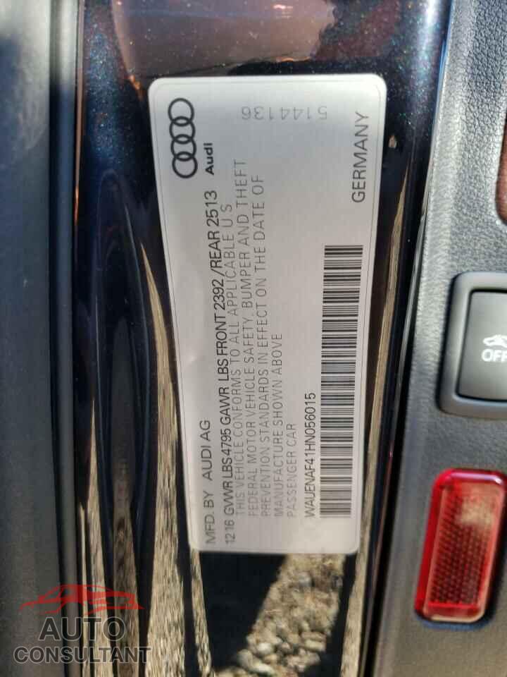 AUDI A4 2017 - WAUENAF41HN056015