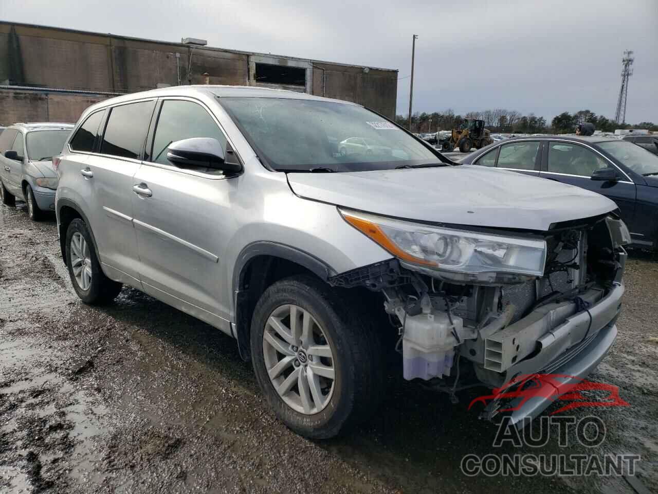 TOYOTA HIGHLANDER 2016 - 5TDBKRFH9GS274454