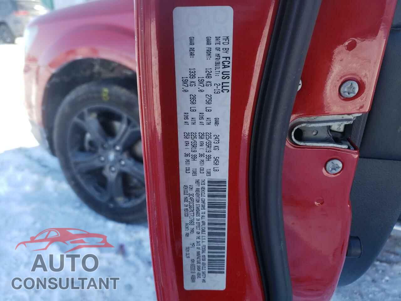 DODGE JOURNEY 2019 - 3C4PDCGG7KT717069