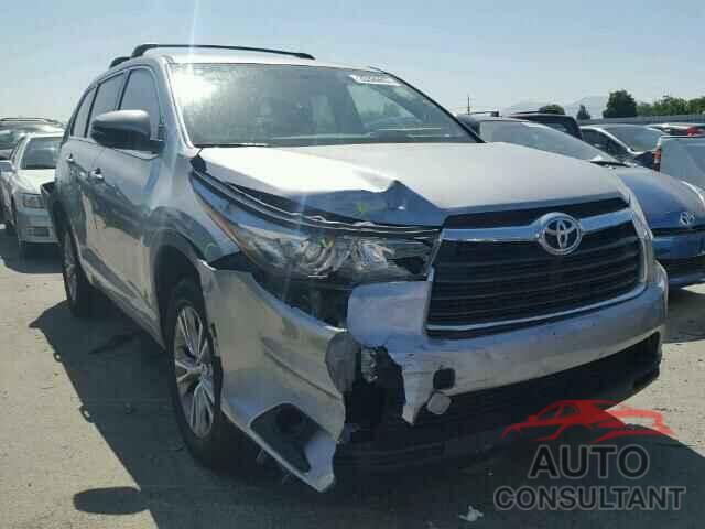 TOYOTA HIGHLANDER 2015 - 5TDZKRFH9FS107704