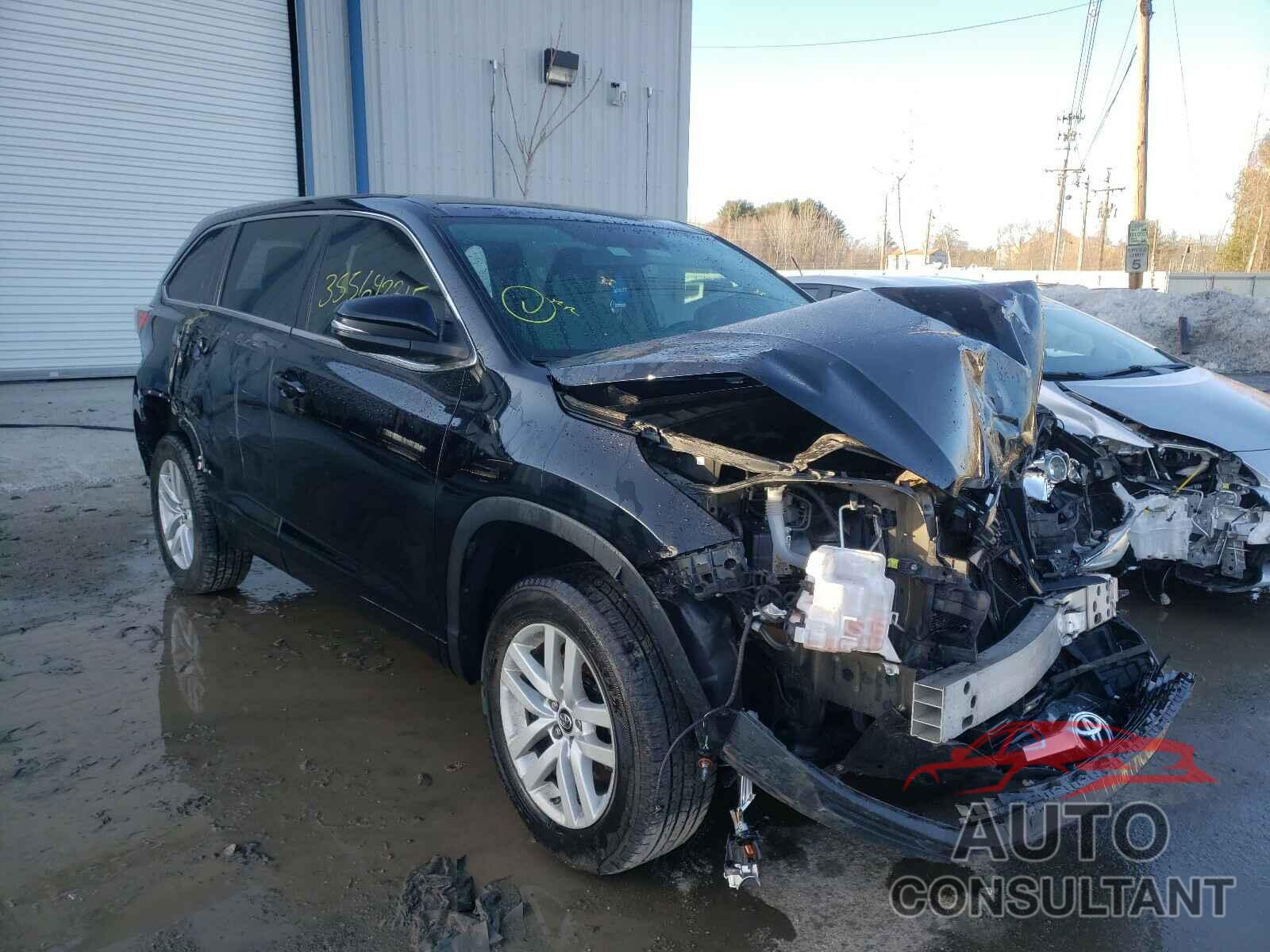 TOYOTA HIGHLANDER 2016 - 5TDZARFHXGS021127