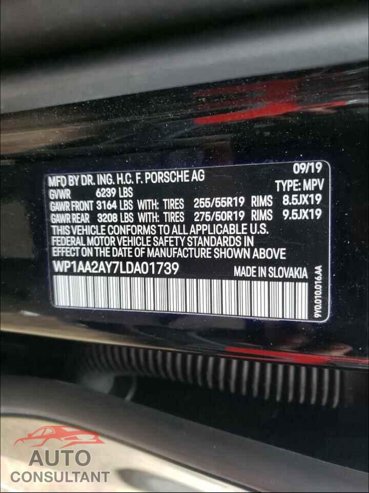 PORSCHE CAYENNE 2020 - WP1AA2AY7LDA01739