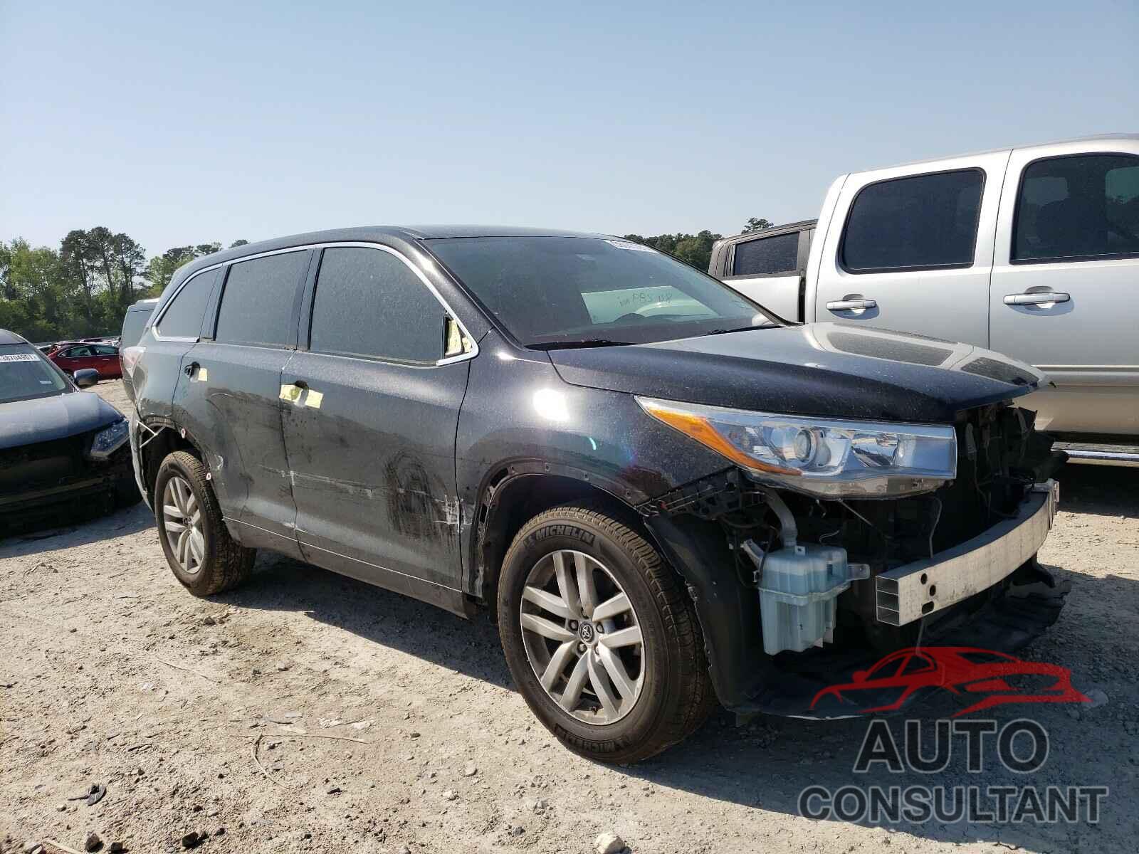 TOYOTA HIGHLANDER 2016 - 5TDZARFH2GS018318