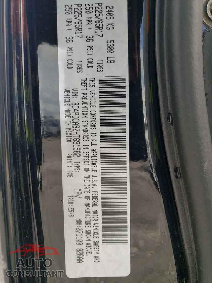 DODGE JOURNEY 2017 - 3C4PDCAB0HT691582