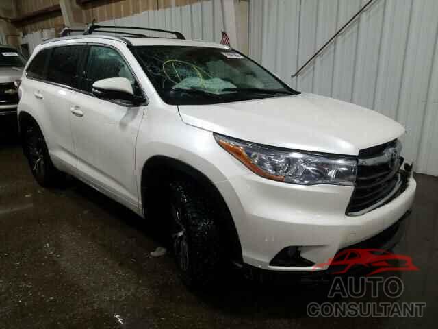 TOYOTA HIGHLANDER 2016 - 5TDJKRFH8GS281701
