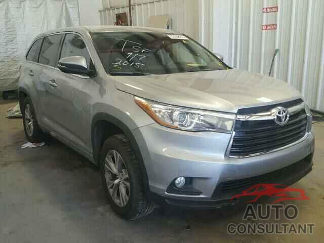TOYOTA HIGHLANDER 2015 - 5TDZKRFH8FS057538