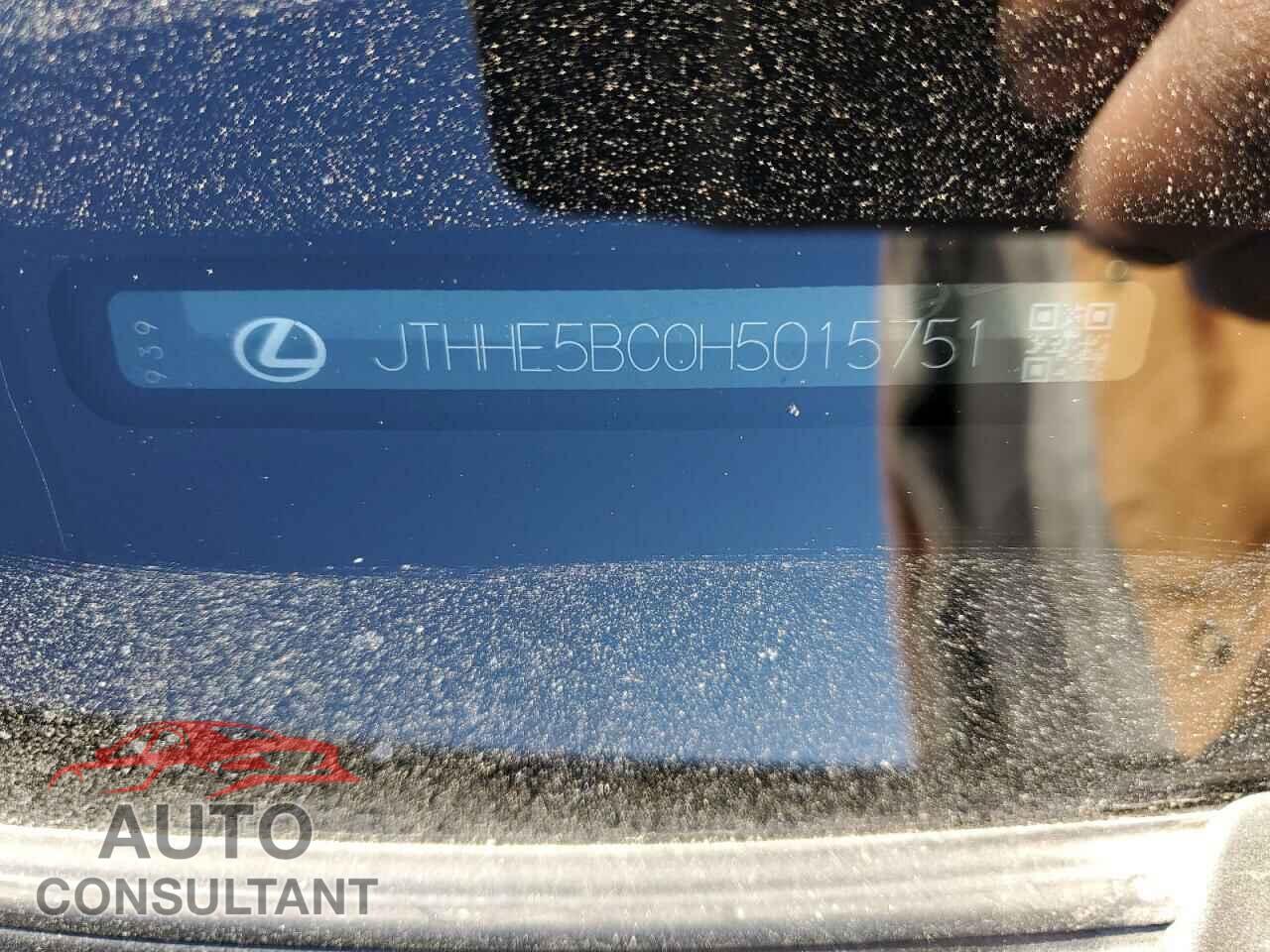 LEXUS RX350 2017 - JTHHE5BC0H5015751