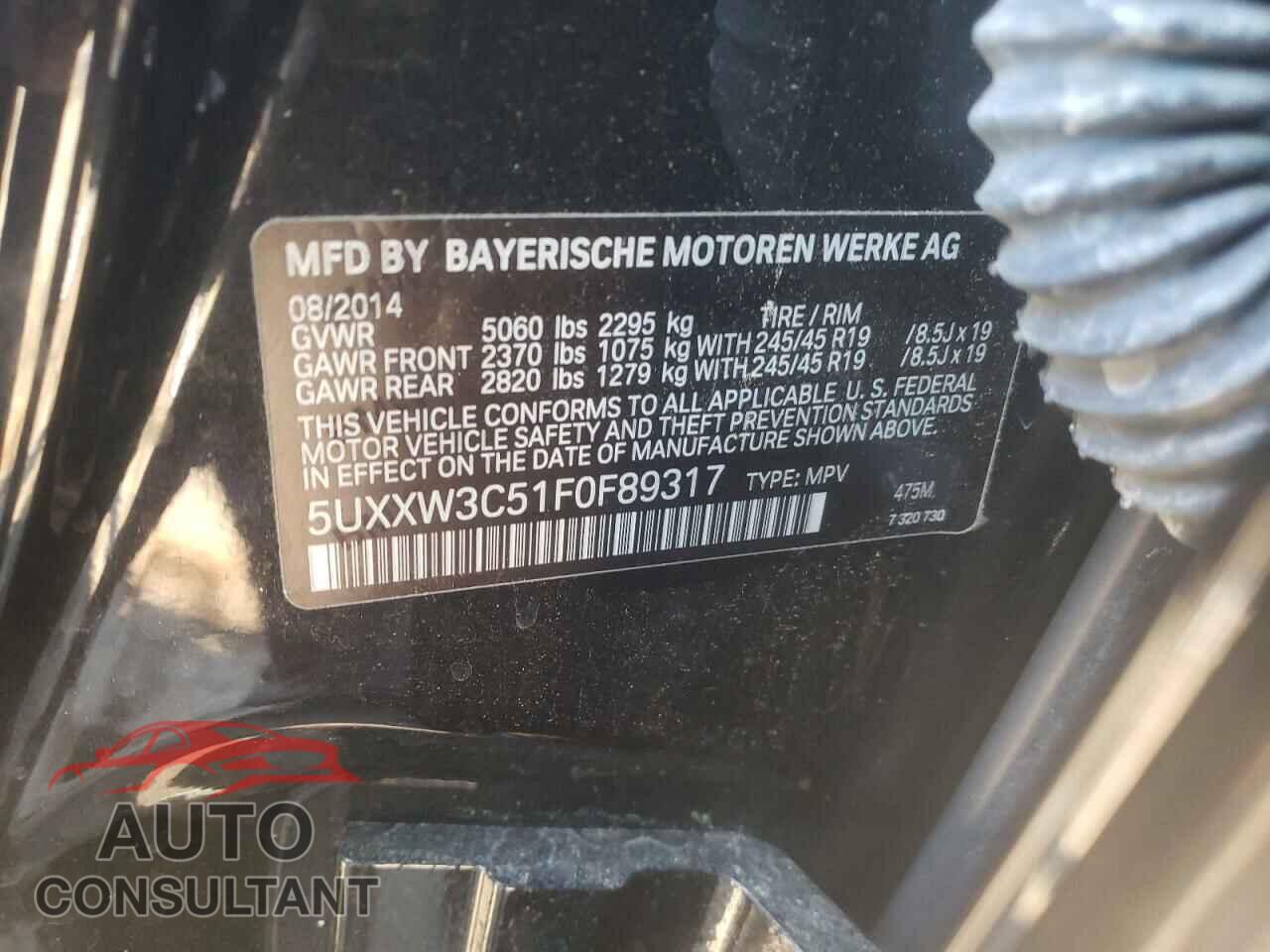 BMW X4 2015 - 1FTEW1EP7LFB64914