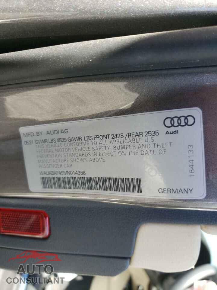 AUDI A4 2021 - WAUABAF49MN014368