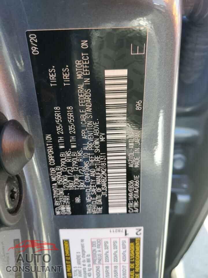 LEXUS NX 2021 - JTJSARBZ2M2181311