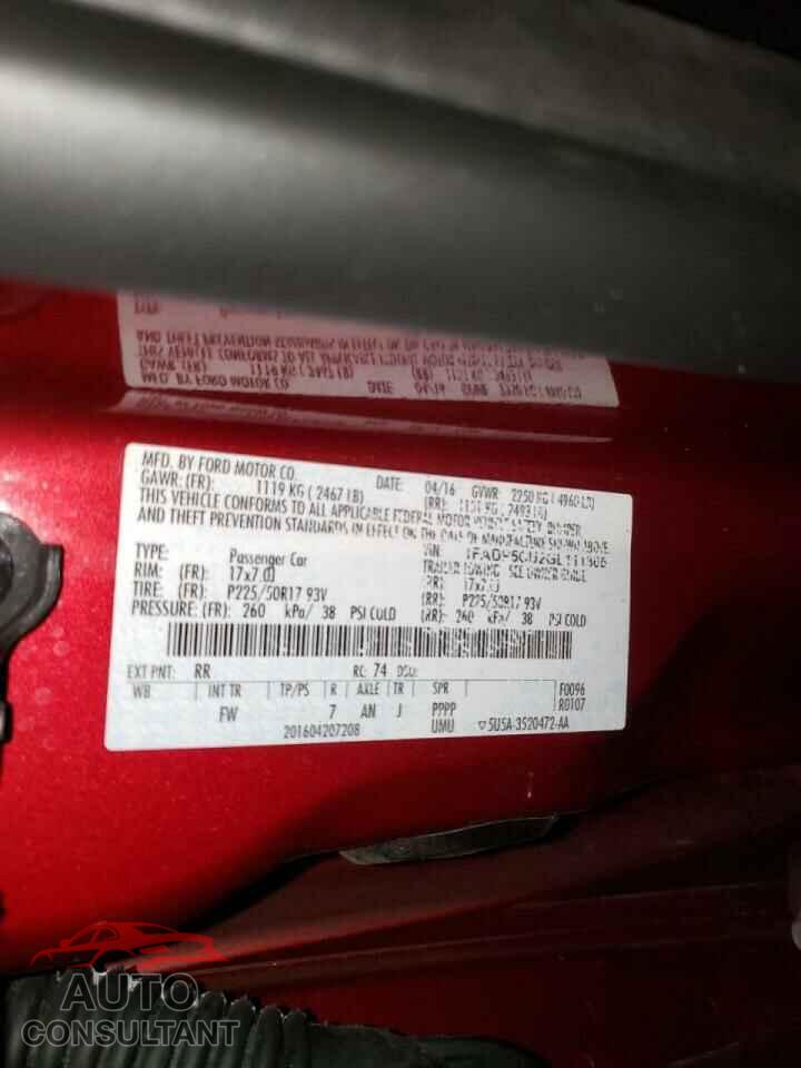 FORD CMAX 2016 - 1FADP5CU2GL111365