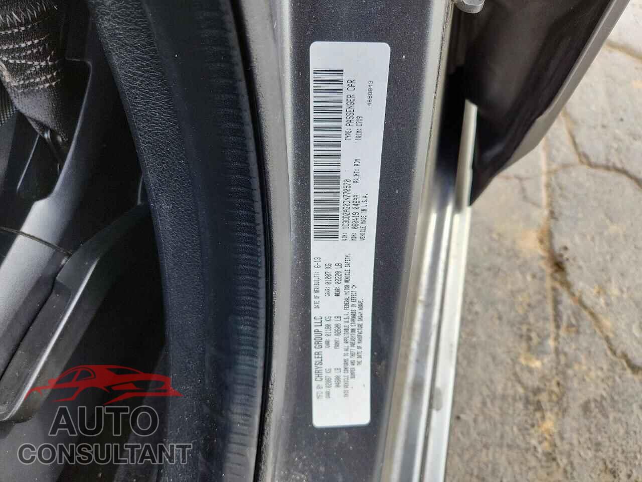 DODGE AVENGER 2013 - 1C3CDZAG0DN770570