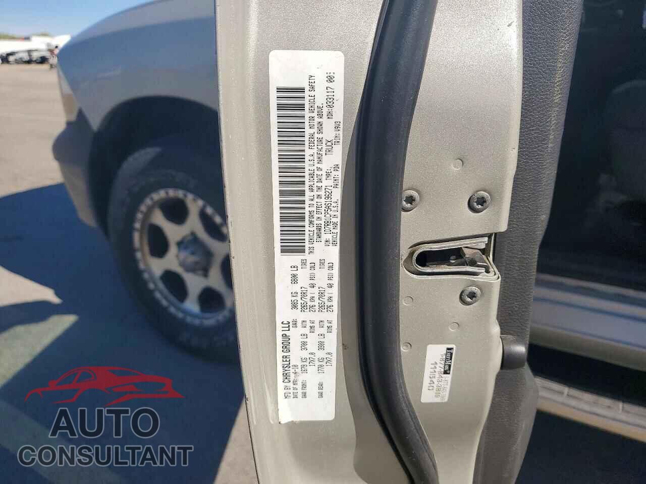 DODGE RAM 1500 2010 - 1D7RB1CP5AS196271