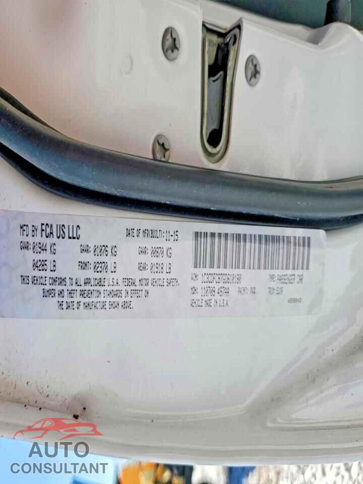 DODGE DART 2016 - 1C3CDFCB7GD610180