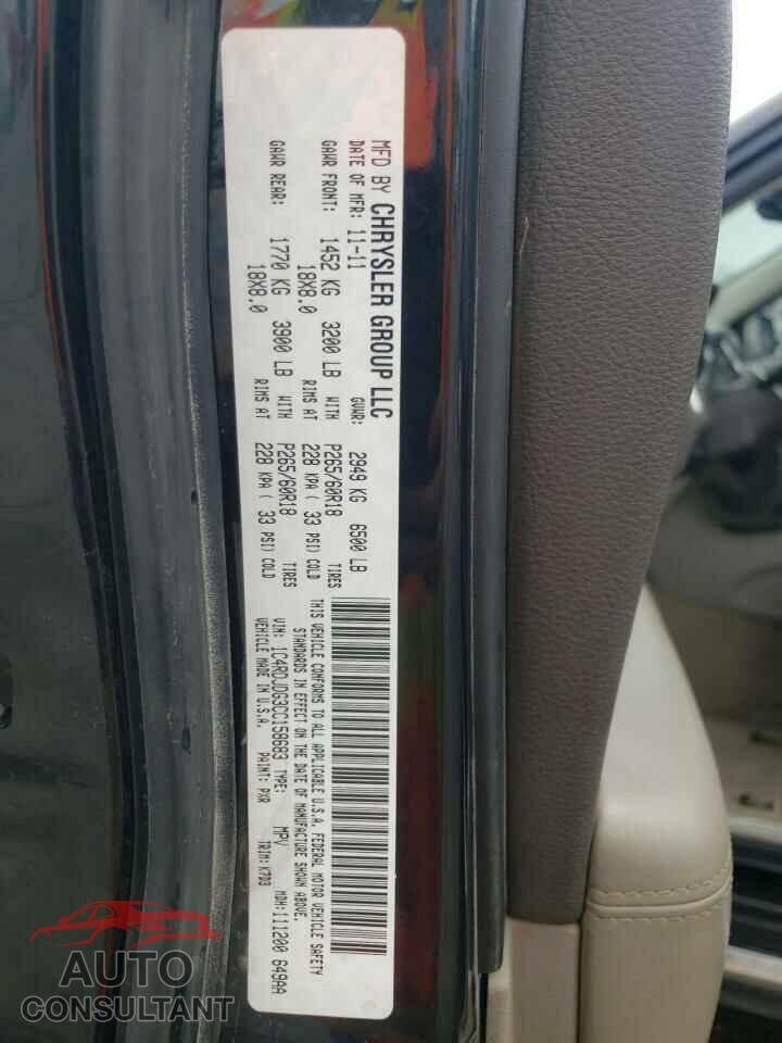 DODGE DURANGO 2012 - 1C4RDJDG3CC158683