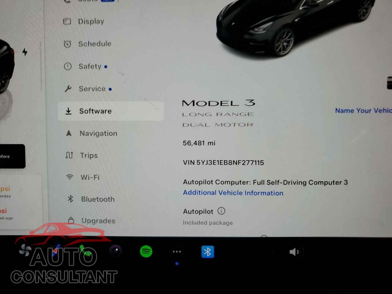TESLA MODEL 3 2022 - 5YJ3E1EB8NF277115