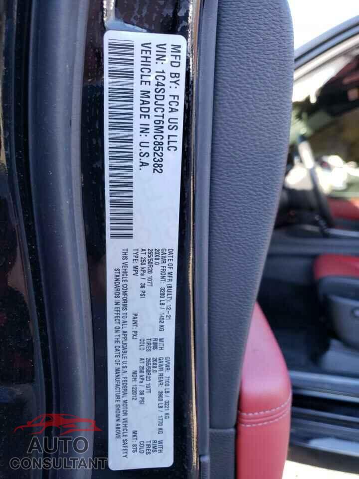 DODGE DURANGO 2021 - 1C4SDJCT6MC852382
