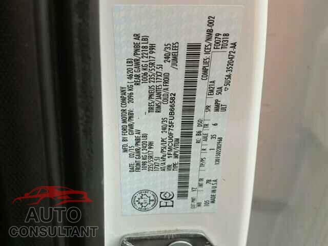 FORD ESCAPE S 2015 - 1FMCU0F75FUB66582