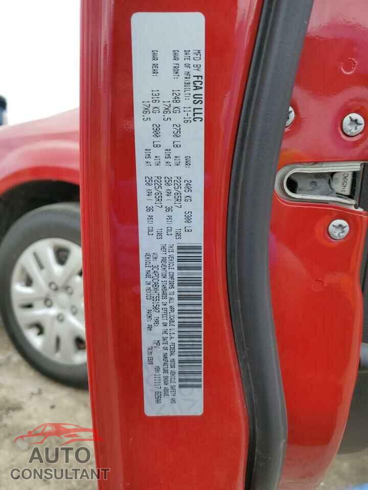 DODGE JOURNEY 2017 - 3C4PDCABXHT551507