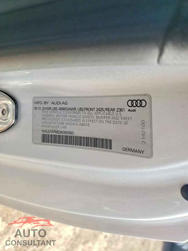 AUDI A5 2013 - WAULFAFR8DA080300
