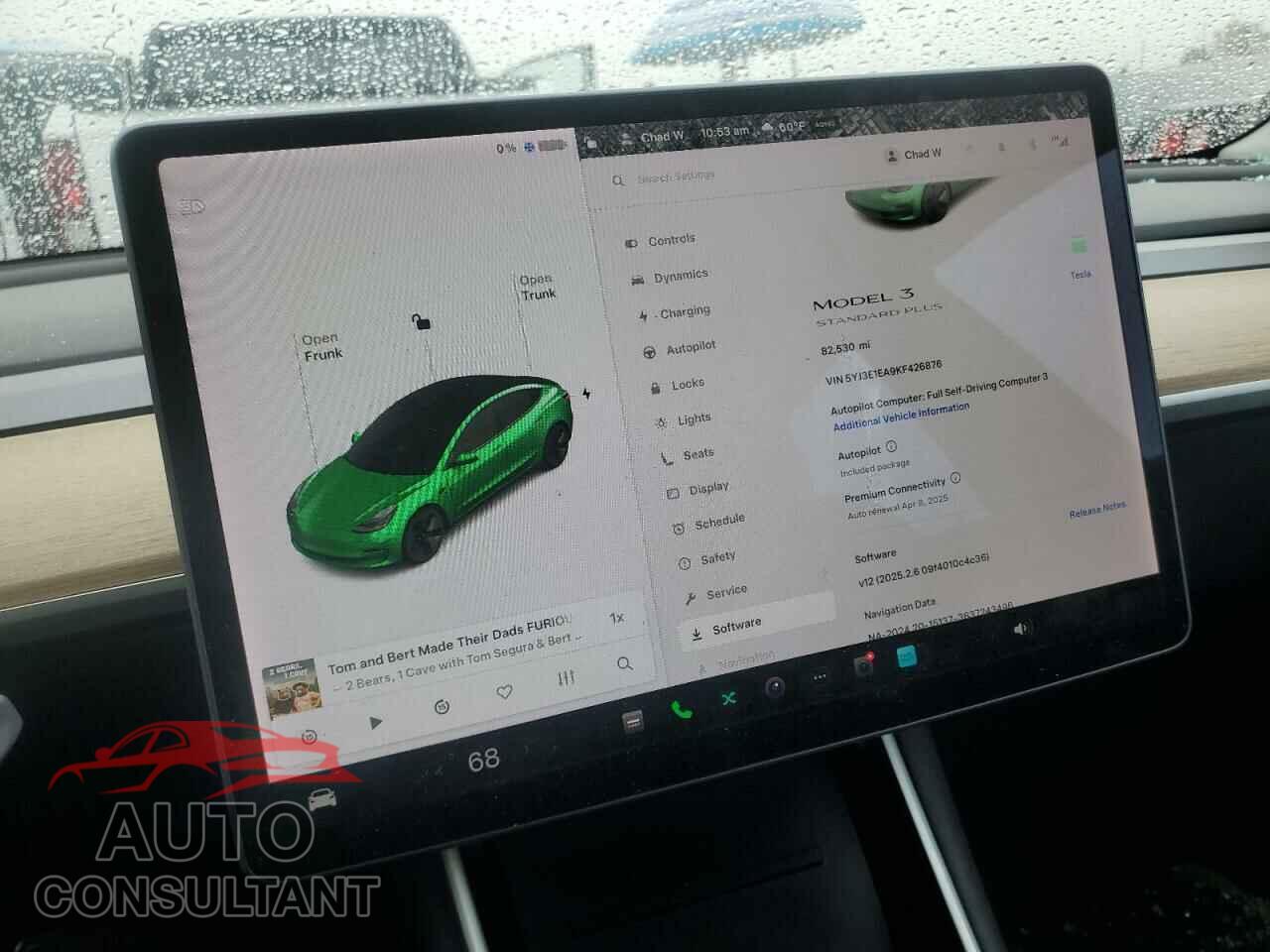 TESLA MODEL 3 2019 - 5YJ3E1EA9KF426876