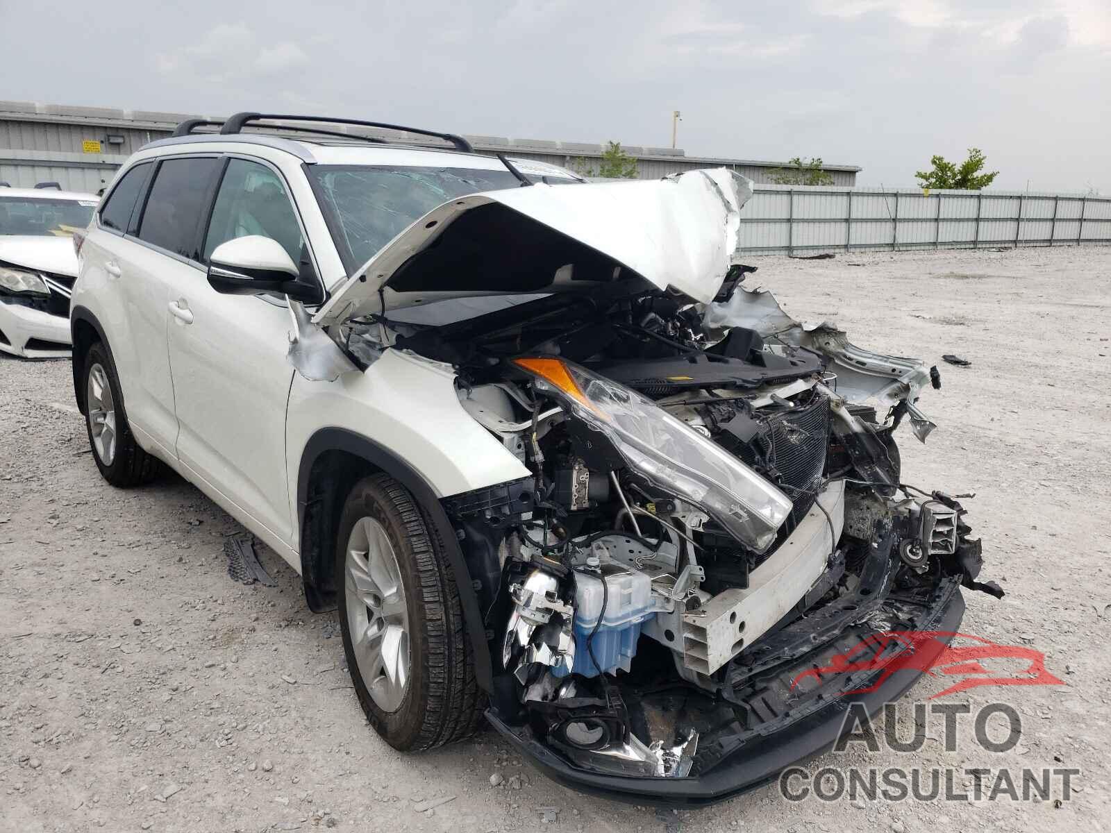TOYOTA HIGHLANDER 2016 - 5TDDKRFH9GS303234