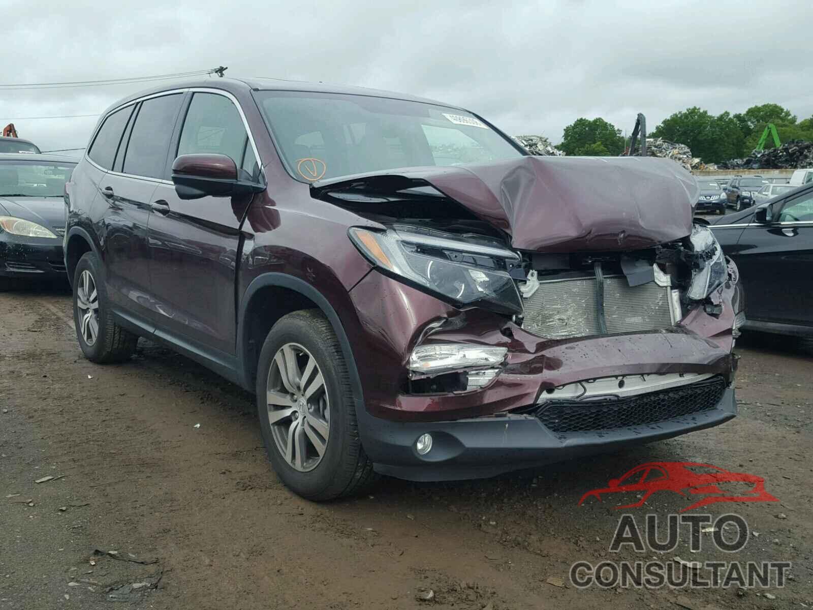 HONDA PILOT EXL 2017 - 5FNYF6H51HB079728