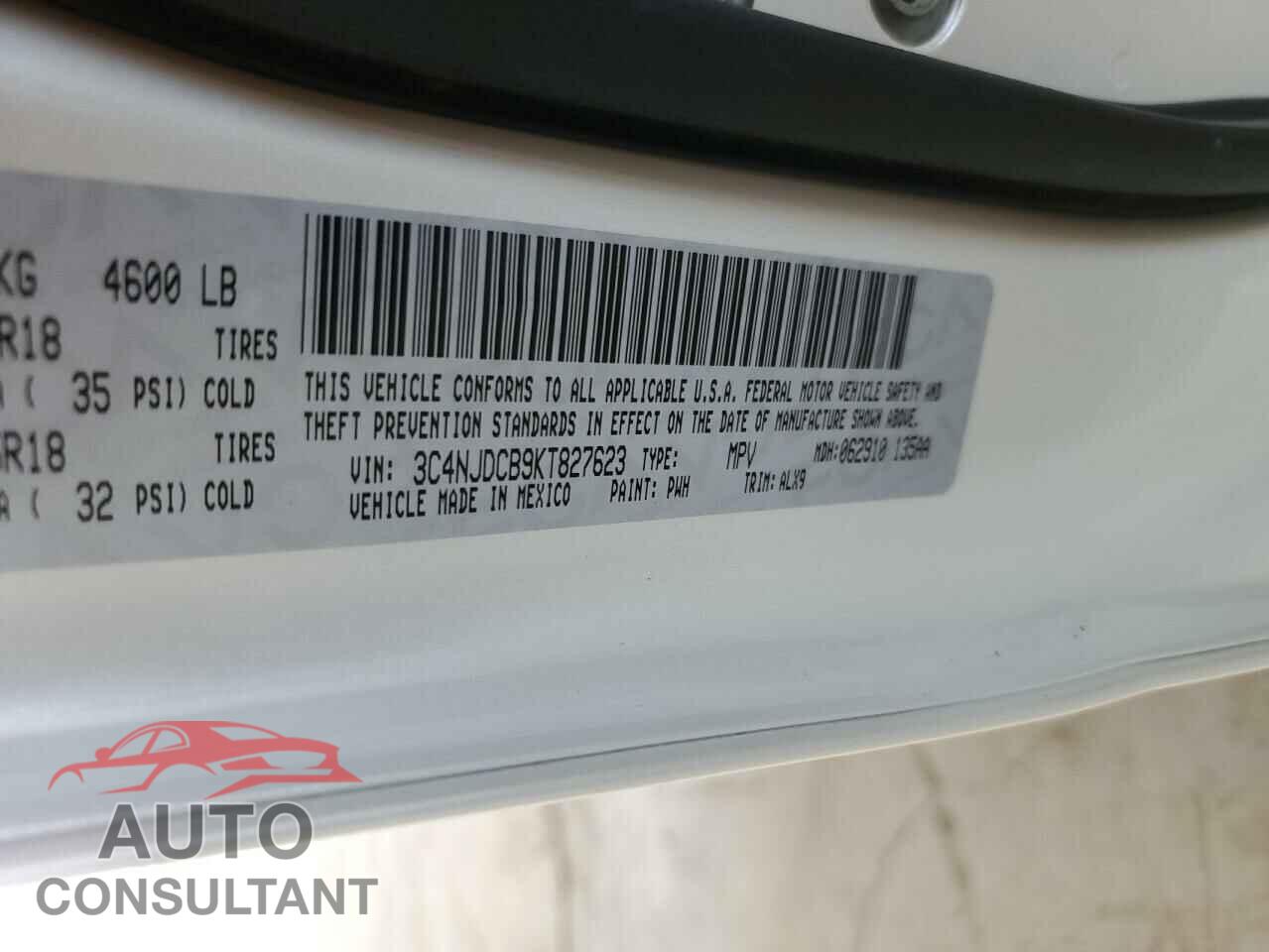 JEEP COMPASS 2019 - 3C4NJDCB9KT827623