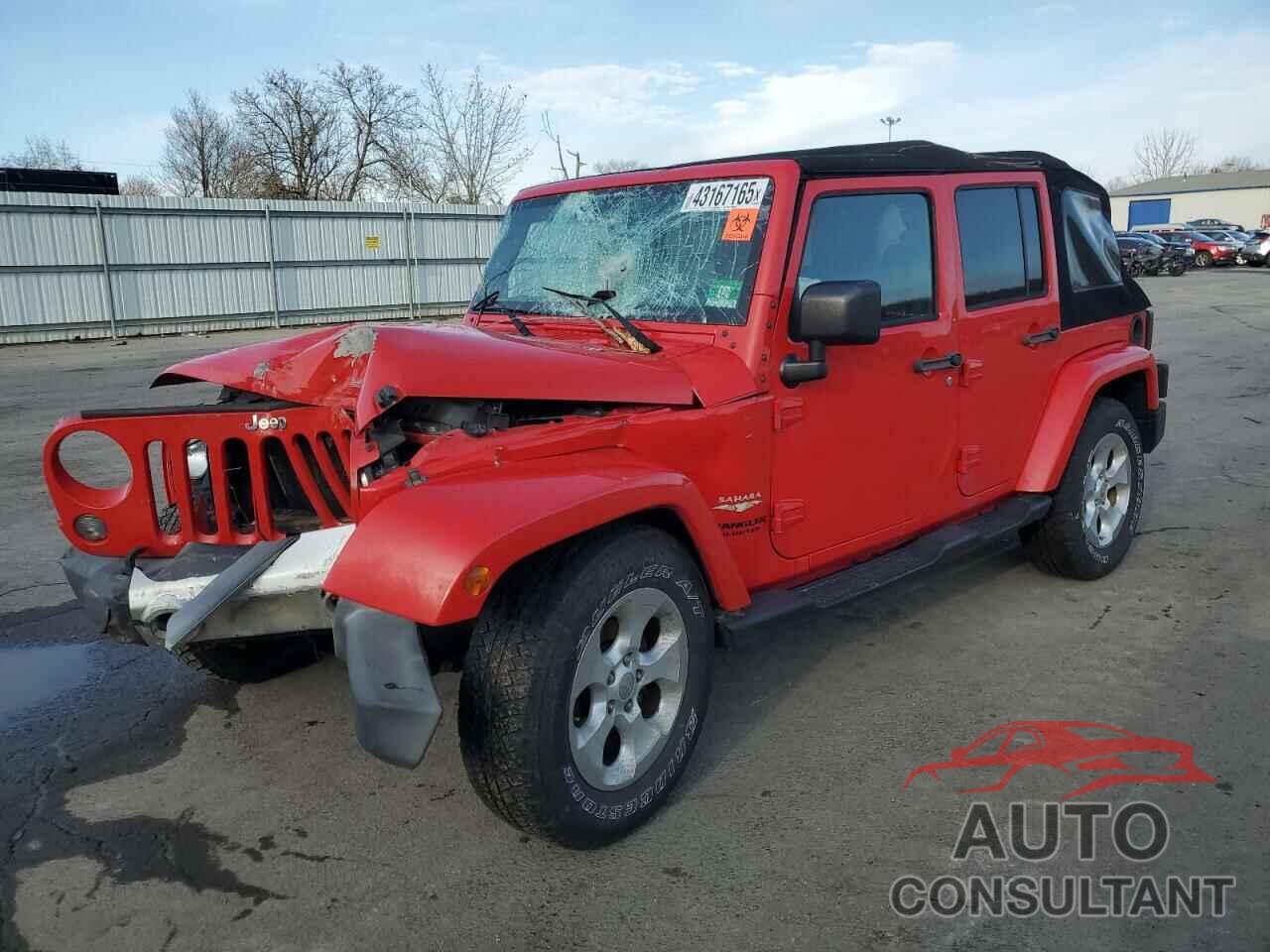 JEEP WRANGLER 2014 - 1C4BJWEG4EL327053