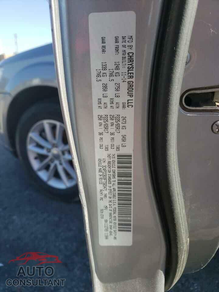 DODGE JOURNEY 2015 - 3C4PDCBG9FT565471