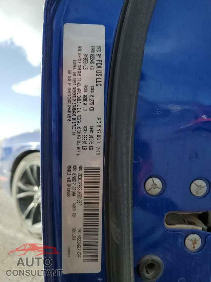 DODGE CHALLENGER 2018 - 2C3CDZAG9JH334367