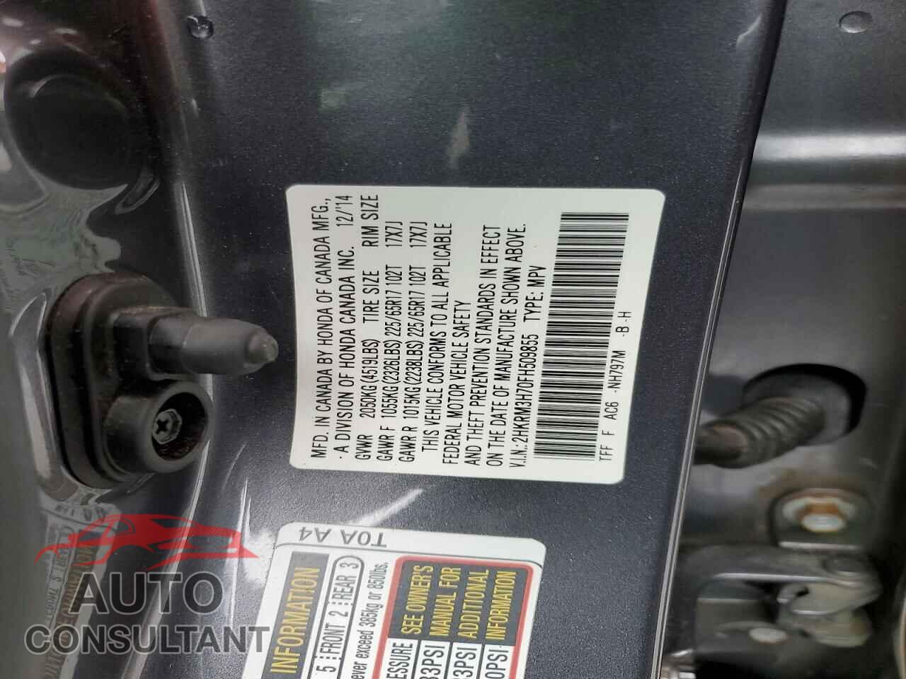HONDA CRV 2015 - 2HKRM3H70FH509855
