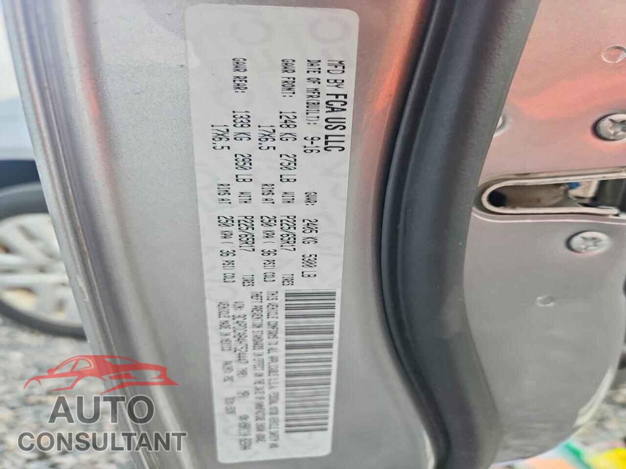 DODGE JOURNEY 2017 - 3C4PDCAB4HT524447