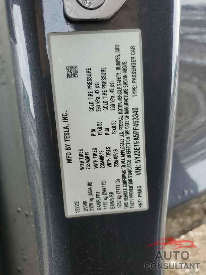 TESLA MODEL 3 2023 - 5YJ3E1EA5PF453340