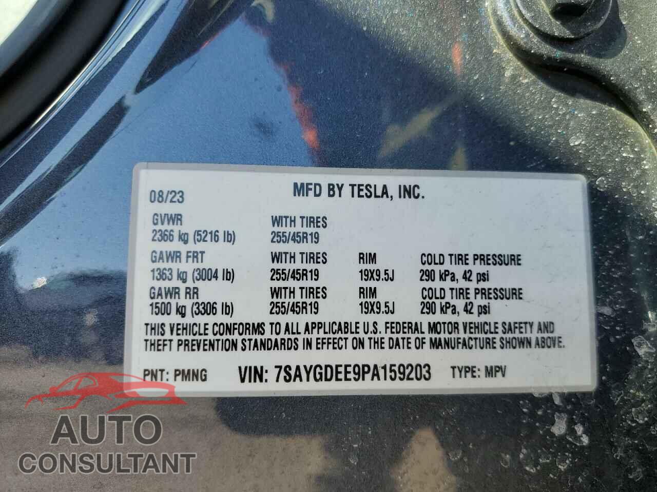 TESLA MODEL Y 2023 - 7SAYGDEE9PA159203