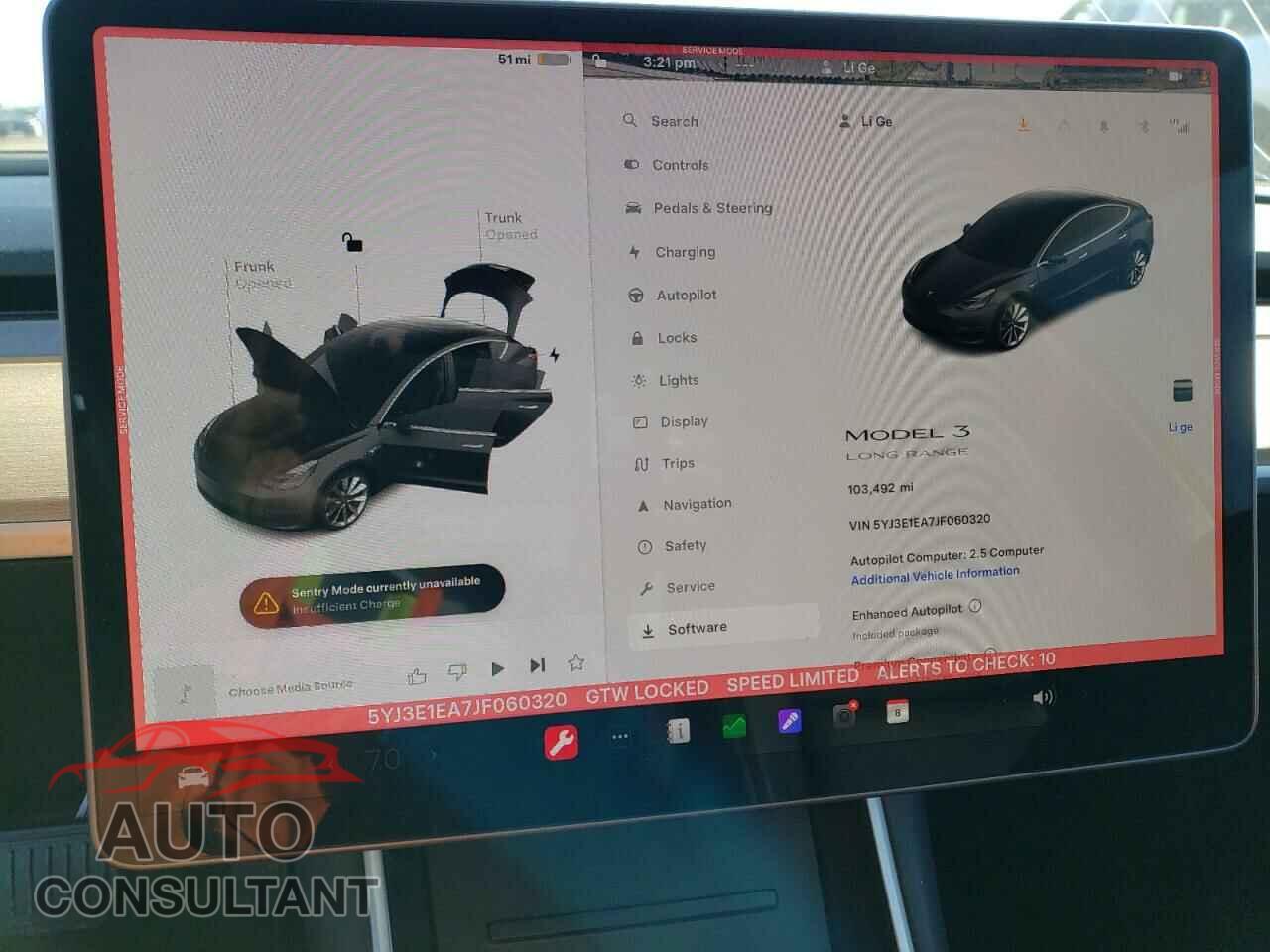 TESLA MODEL 3 2018 - 5YJ3E1EA7JF060320